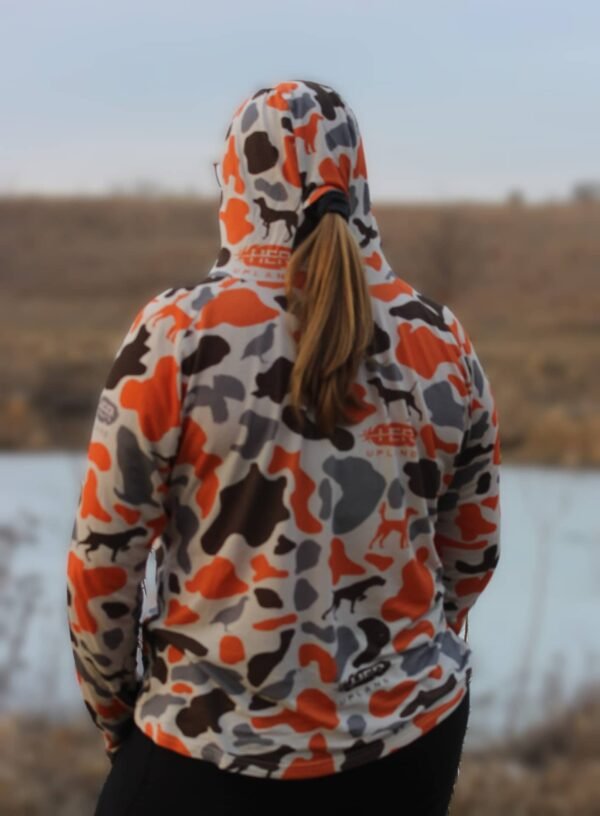 Bamboo Hoodie - Orange Camo - Image 6